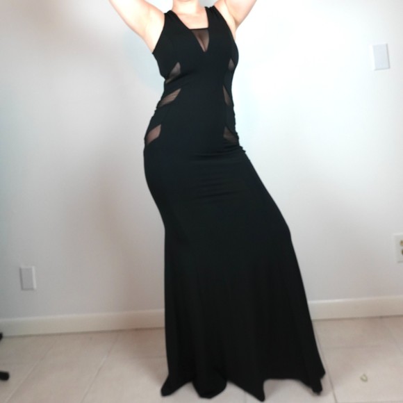 cameo Dresses & Skirts - Cameo Sexy Black Maxi Sheer Dress size Small